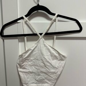 H&M White DIVIDED Basic Tank Top